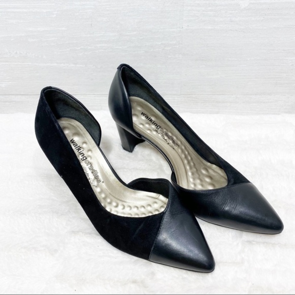 Walking Cradles women leather/suede slip on/shoes Size 8.5WW